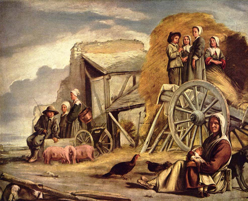 the cart returned from haymaking